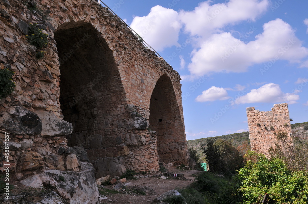 Montfort Castle. Qal'at al-Qurain or Qal'at al-Qarn - Montfort Castle. Qal'at al-Qurain or Qal'at al-Qarn -