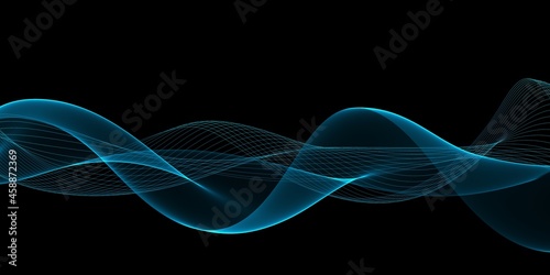 Abstract background with a dynamic waves © gojalia