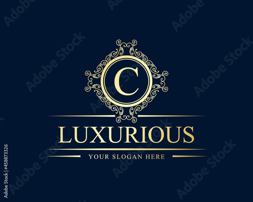 Vintage ornamental vector with floral ornament Suitable for whiskey, liquor, beer, brewery, wine, barber shop, coffee shop, tattoo studio, salon, boutique, hotel, shop signage engraving illustration