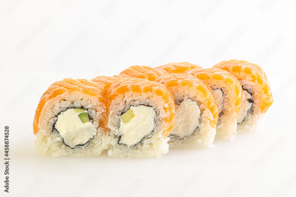 Japanese tradtional roll with salmon Japanese tradtional roll with salmon