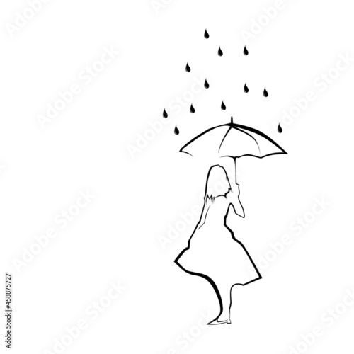 woman with umbrella