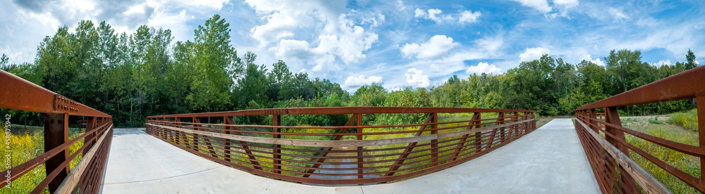Bridge Over Torrence Creek, Torrence Creek Greenway, Huntersville, North Carolina Bridge Over Torrence Creek, Torrence Creek Greenway, Huntersville, North Carolina