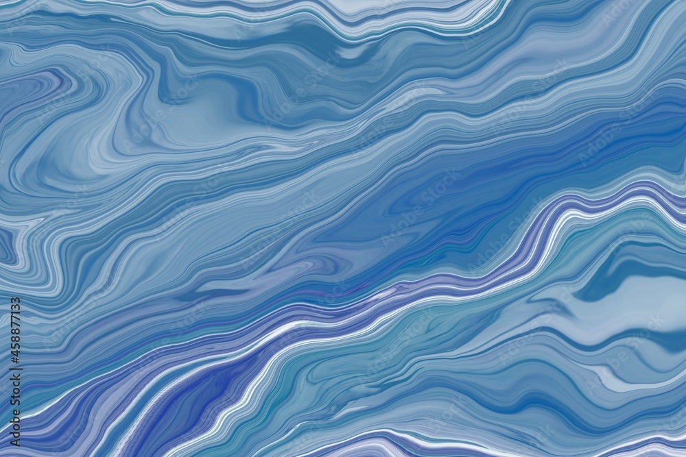 Blue abstract waves background for social media. Wallpaper for artworks.