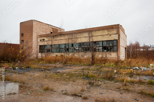 the premises of an abandoned and destroyed factory