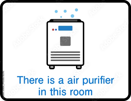 空気清浄機を設置しています_ピクト英語