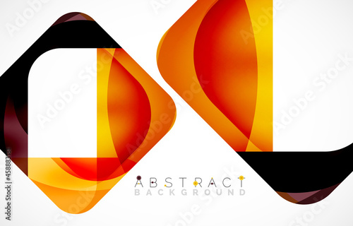 Minimal background. Abstract square shape with round corners created with wavy forms. Vector Illustration For Wallpaper, Banner, Background, Landing Page Free Download Minimal background. Abstract square shape with round corners created with wavy forms. Vector Illustration For Wallpaper, Banner, Background, Landing Page - GFXLoad