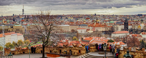 プラハ城高台から見た市街地 