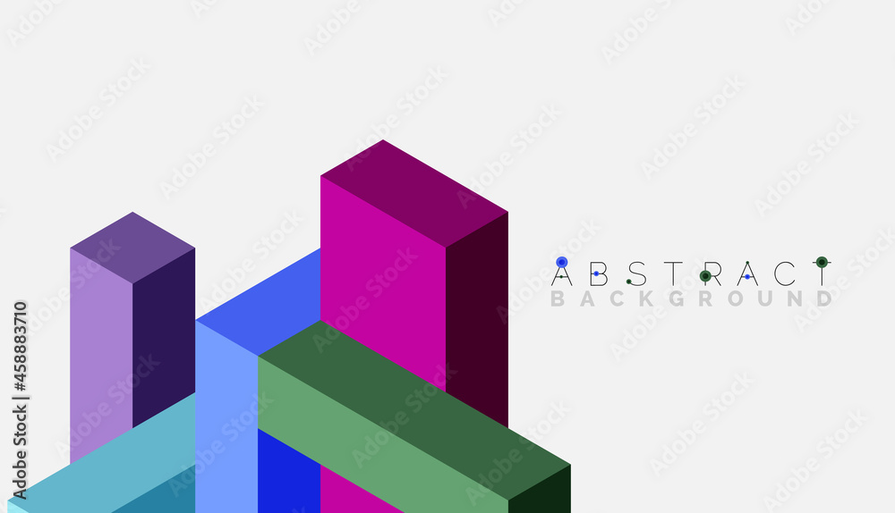 Abstract background. 3d cubes, cubic elements and blocks. Techno or business concept for wallpaper, banner, background, landing page Abstract background. 3d cubes, cubic elements and blocks. Techno or business concept for wallpaper, banner, background, landing page