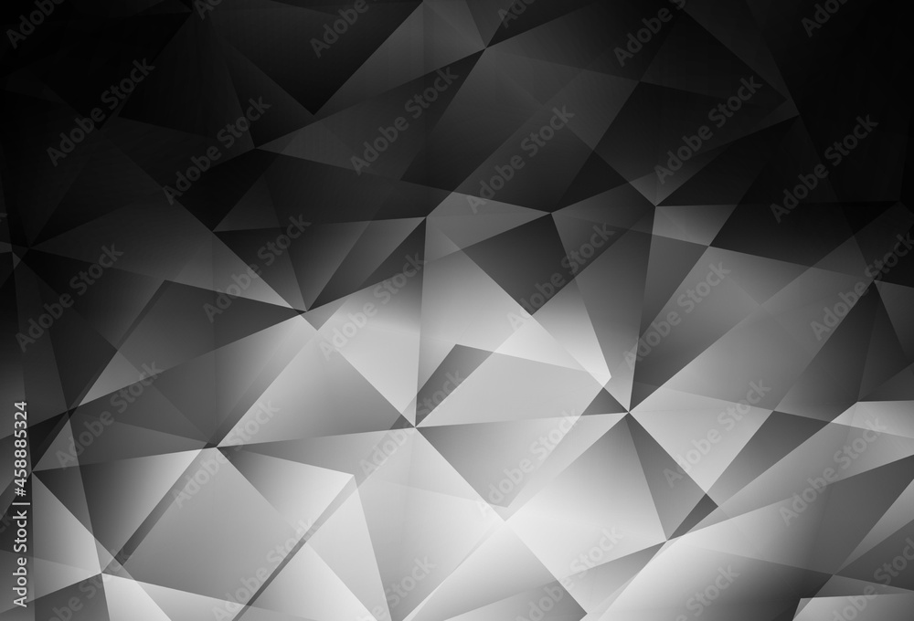 Dark Gray vector polygon abstract backdrop. Dark Gray vector polygon abstract backdrop.