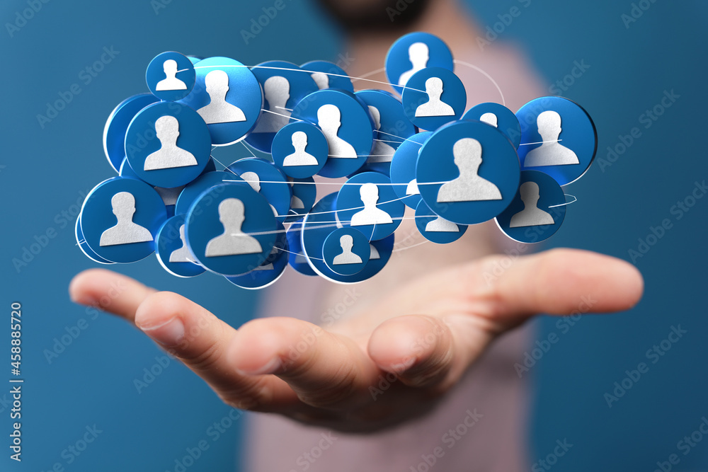 Business and communications group digital Business and communications group digital