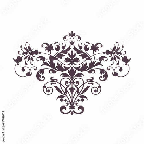 floral ornament perfect for wedding card decoration vector design