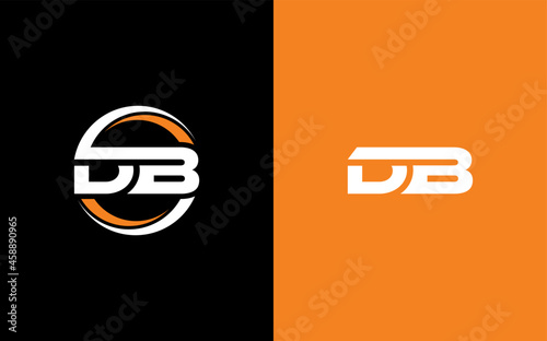 DB Letter Initial Logo Design Template Vector Illustration
