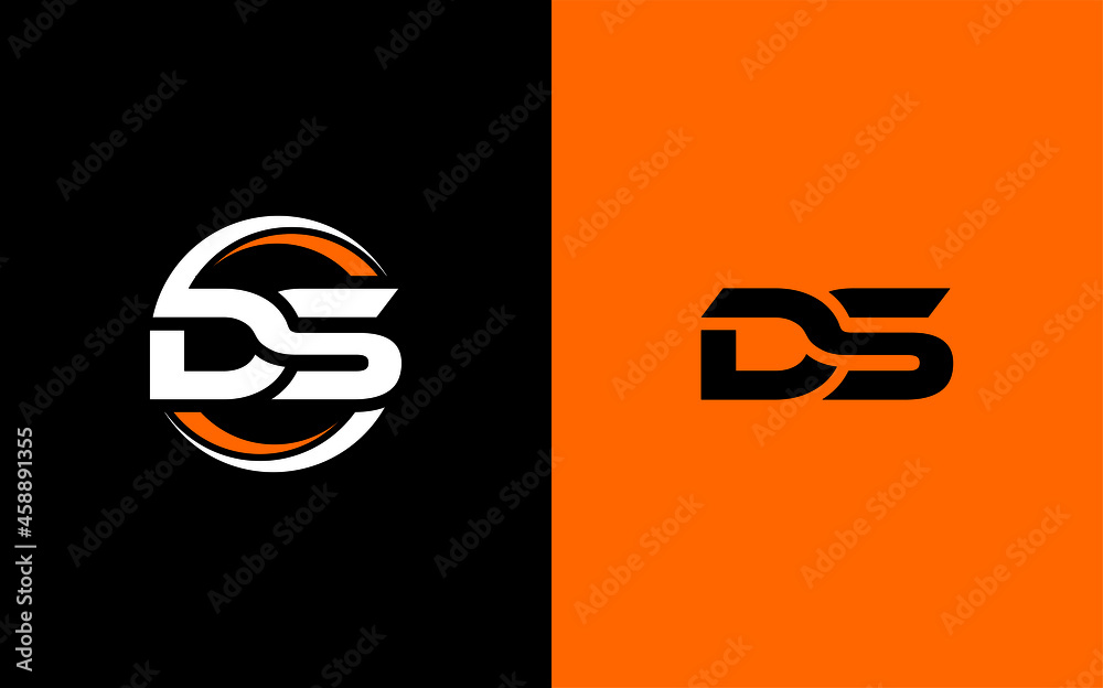 Vetor de DS Letter Initial Logo Design Template Vector Illustration do ...