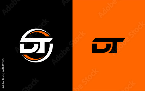 DT Letter Initial Logo Design Template Vector Illustration