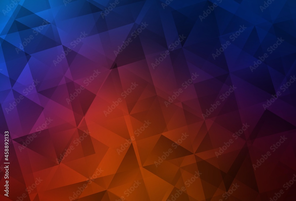 Light Blue, Red vector polygonal template. Light Blue, Red vector polygonal template.