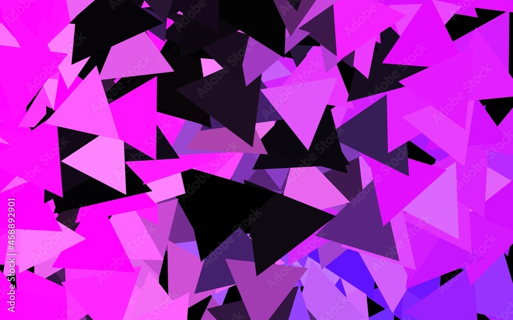 Dark Pink vector layout with lines, triangles. Dark Pink vector layout with lines, triangles.