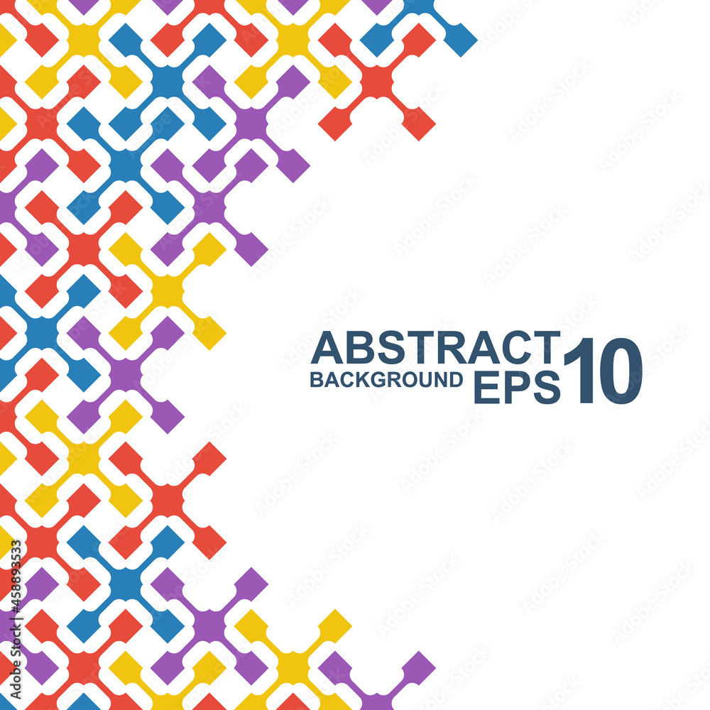 Abstract background with lines and geometric shapes. Vector illustration flat design. Isolated on white background. Technology presentation templates. Abstract background with lines and geometric shapes. Vector illustration flat design. Isolated on white background. Technology presentation templates.