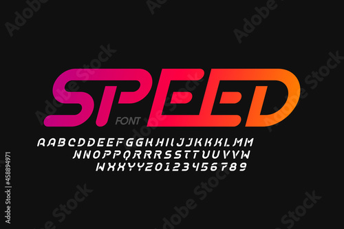 Speed style font design wit...