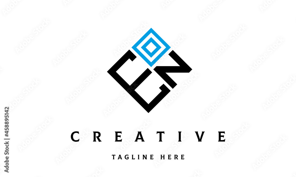 Obraz premium EN square two latter logo vector