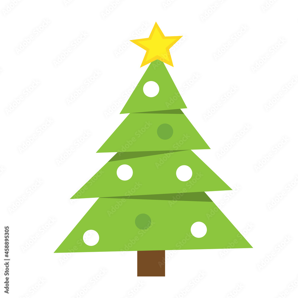 Christmas tree isolated on white background. Christmas tree isolated on white background.