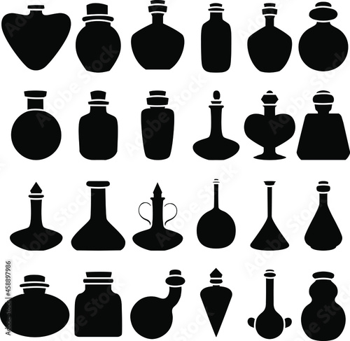 Bottle icon vector illustration sign. perfume. potion symbol or logo.