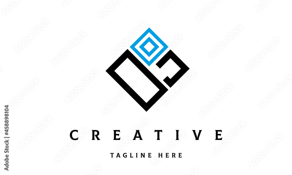 OJ square two latter logo vector OJ square two latter logo vector