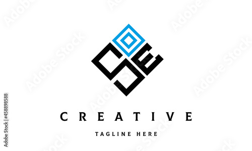 SE square two latter logo vector 