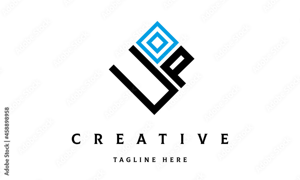 UP square two latter logo vector UP square two latter logo vector