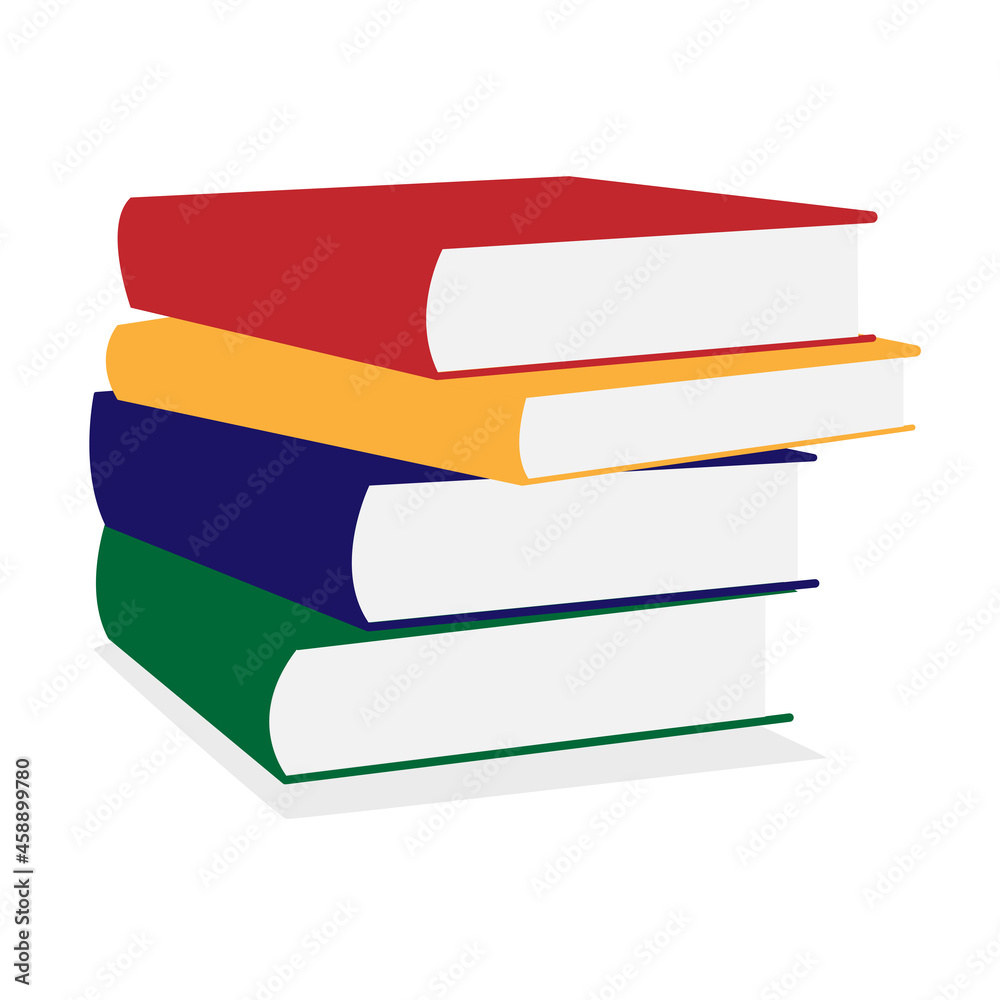 Stack of books vector isolated on white background. Stack of books vector isolated on white background.