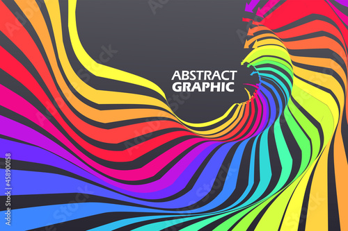 Colorful arrows that extend in a wavy shape, growth meaning.