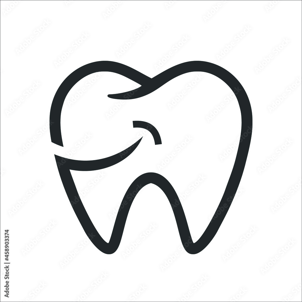 smile tooth or teeth icon