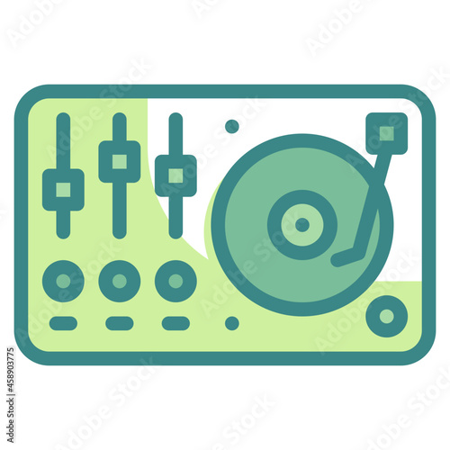 vynil blue line icon