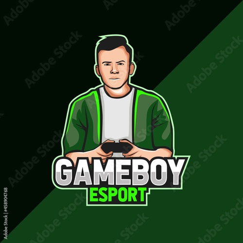 Gamer esport mascot logo design
