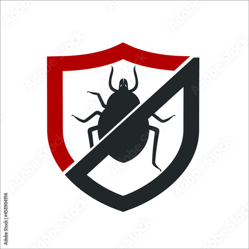 tick / lice / pest with shield