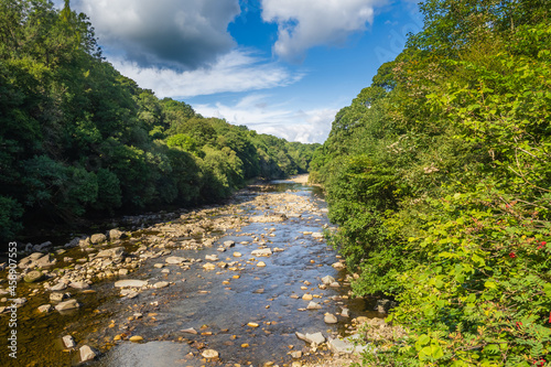 River Tyne near to Coanwood in Northumbria photo