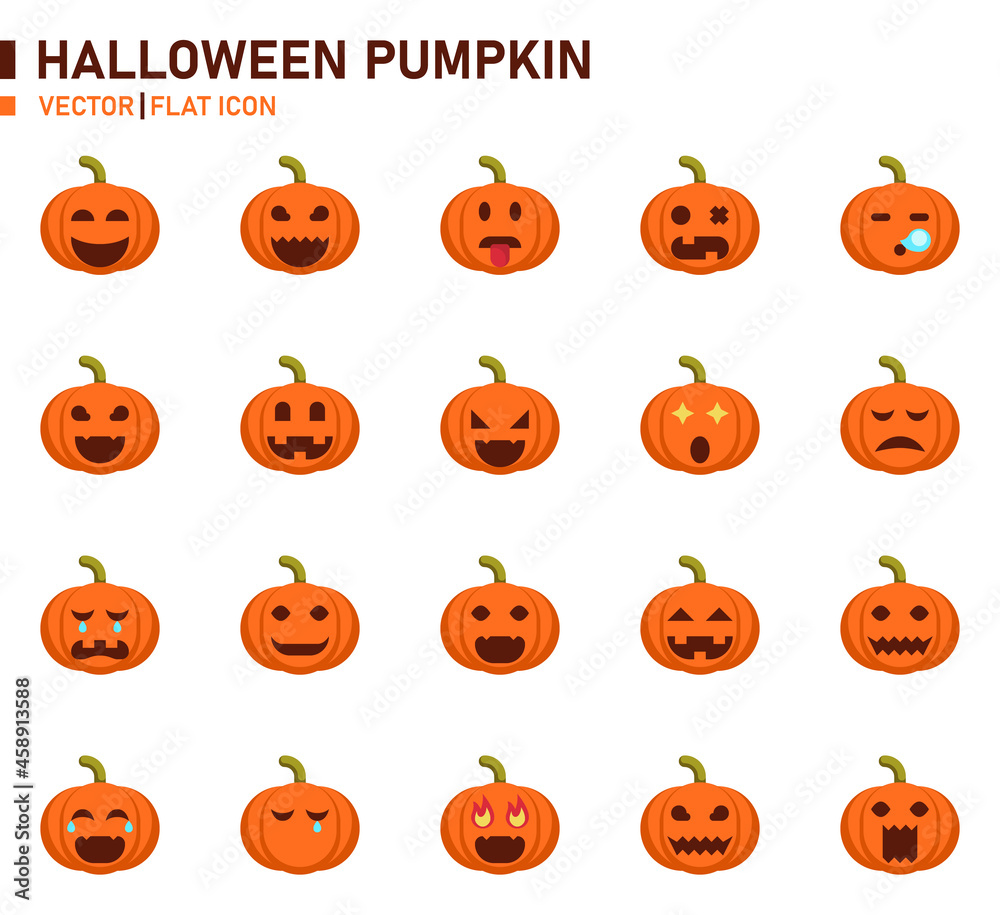 Halloween pumpkin icon for website, application, printing, document, poster design, etc.