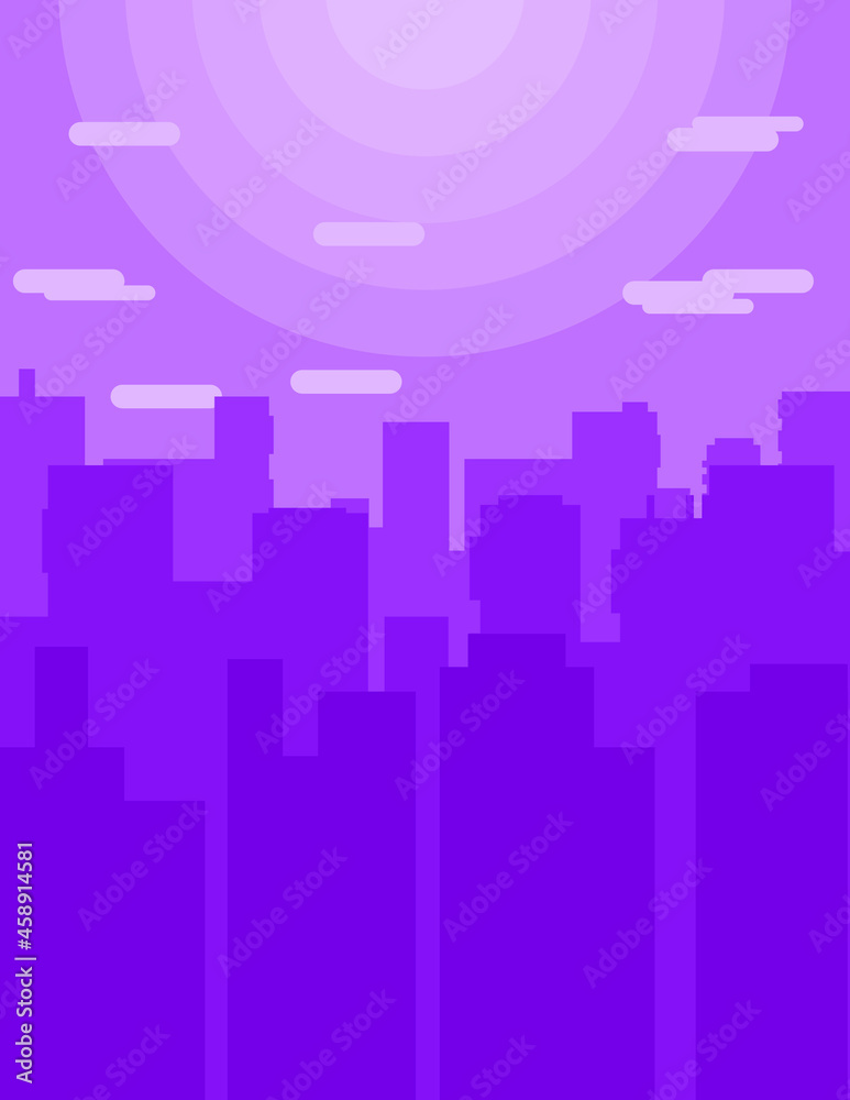 abstract citytown vector