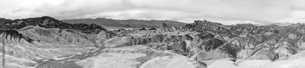 Fototapeta premium view to scenic Zabriskie point in Death Valley,