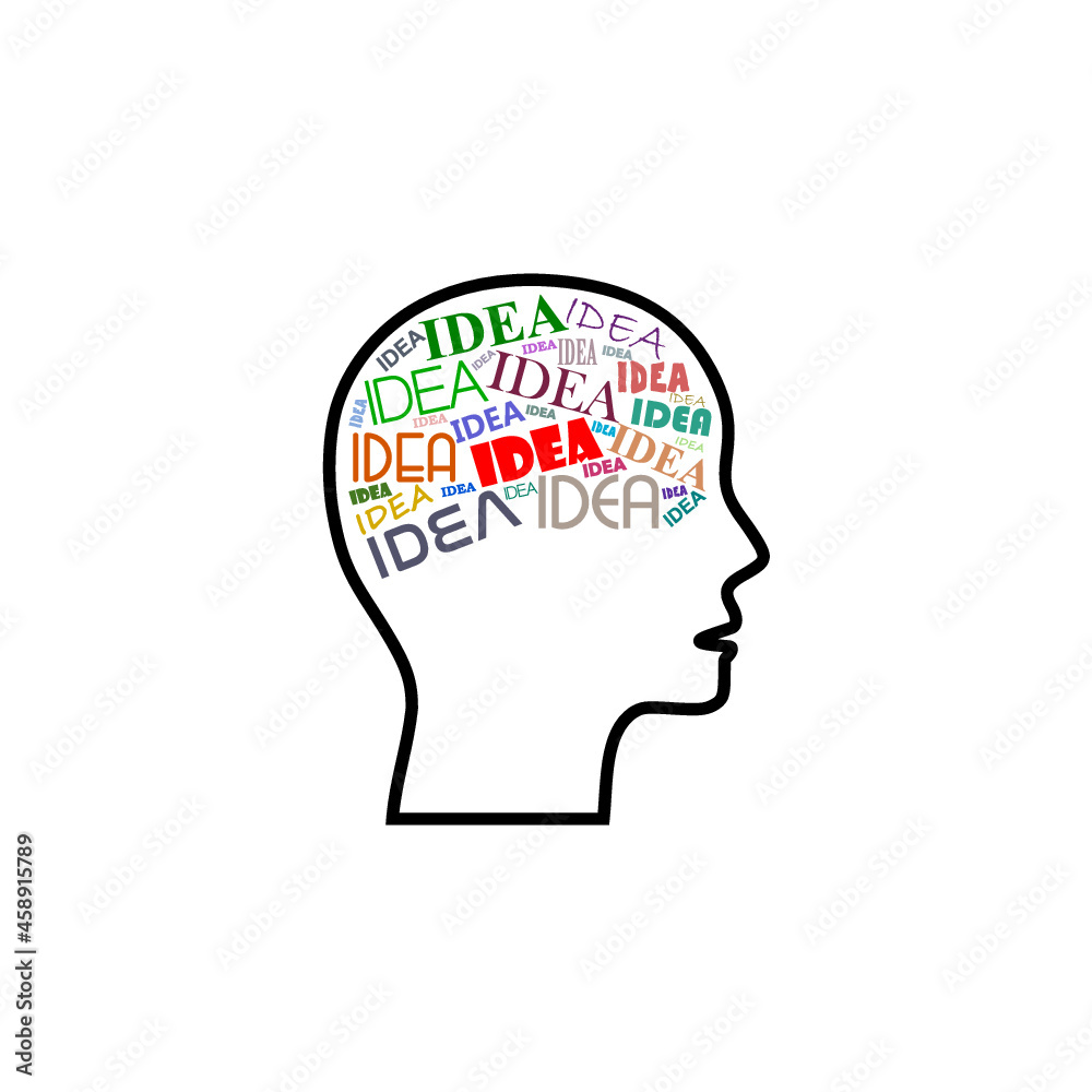 Brain idea concept isolated on white background Brain idea concept isolated on white background