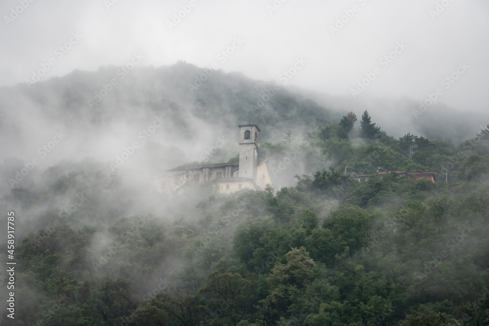 Church in the mountains of italy