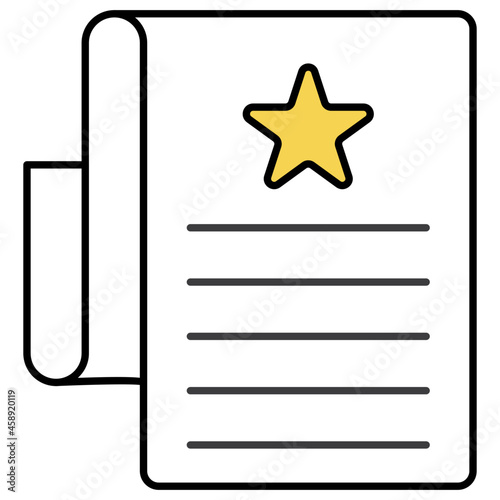 A unique design icon of wishlist