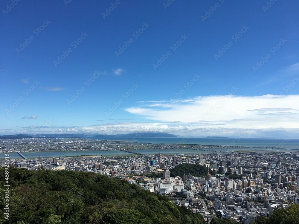 眉山からの眺め、徳島