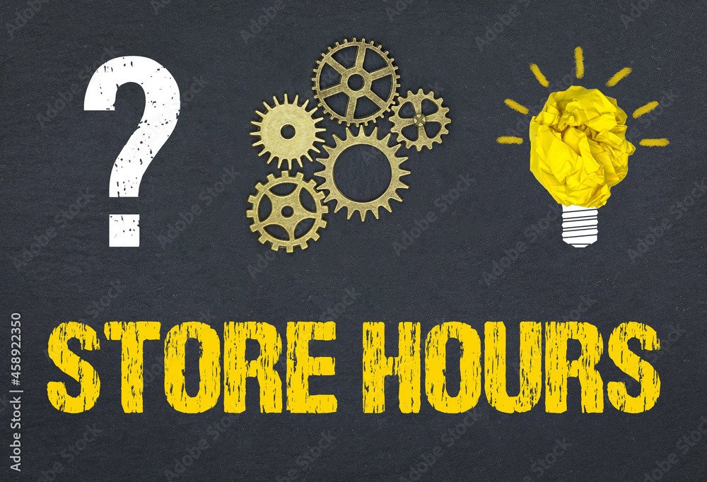 Obraz premium Store hours