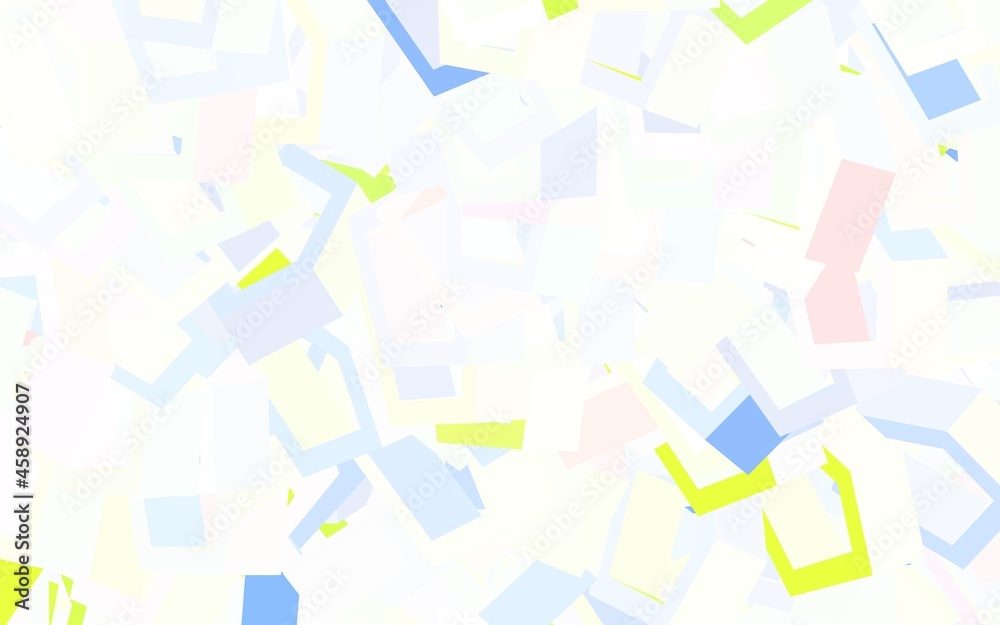 Light Green, Red vector background with set of hexagons. Light Green, Red vector background with set of hexagons.