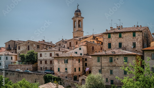 Cityscape of Urbania,  historical small town in the province of Pesaro and Urbino, Marche, Italy