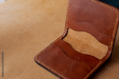 handmade bifold, leather product blank