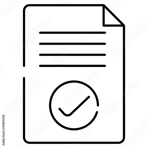 A unique design icon of verified list