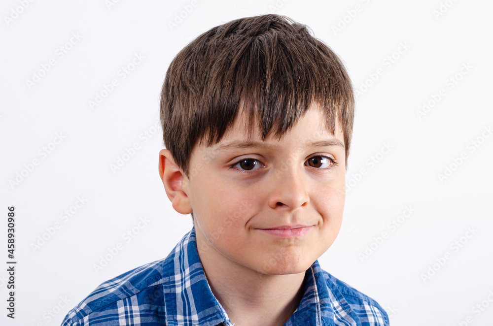 Cute boy looking at front of camera Cute boy looking at front of camera