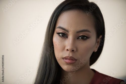 Casual portrait of young asian woman