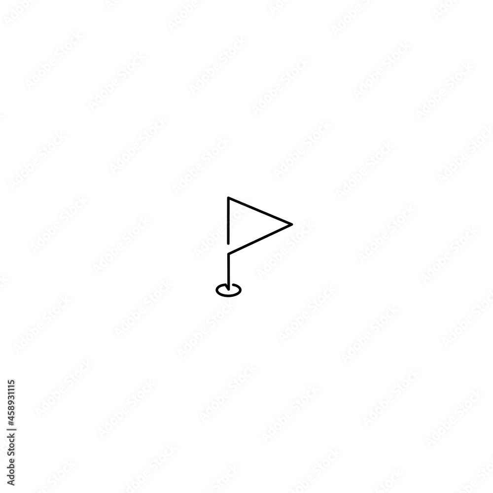 Continuous line drawing of flag, object one line, single line art, vector illustration Continuous line drawing of flag, object one line, single line art, vector illustration